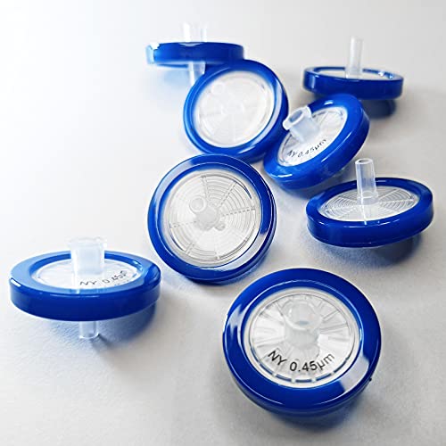 Image of Syringe Filters Nylon 25mm Diameter 0.45um Pore Size Non Sterile Pack of 100