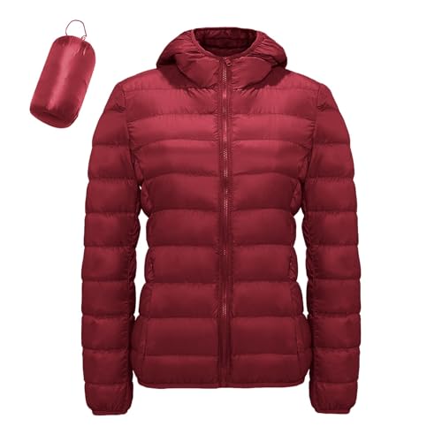 Doudoune avec capuche femme : veste matelassée pliable et légère pour la mi-saison