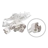 mr16 fassung led Für Niedervoltbetrieb 12V 10 Stück MR16 GU5.3 MR11 GU4 Fassung 12V mit Kabel