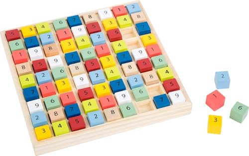 Sudoku Educate de Madera con Coloridos Cubos numéricos, Entrena la comprensión de los números.