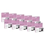 Praktica Einwegkamera, Einmalkamera, Rosa, 27 Aufnahmen, Farbfilm, 10 Stück, für Hochzeiten, Versammlungen, Reisen und mehr
