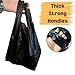 T-shirt Biodegradable Black Plastic Bag (120 ct.) Small Can Liners Thank You Grocery Shooping Size Doggy Poop Bags Compatible with Arm & Hammer Swivel Bin & Rake pooper scooper Multipurpose Bags