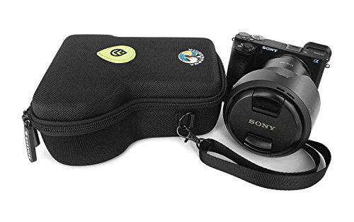 Goscope Alpha Go Case - Compact Hard Shell Case Compatible With Sony Alpha A5100, A6000, A6100, A6300, A6400, A6500, A6600, A7C, Zv-E10, Camera Body W/ Lens Sizes 10Mm-105Mm [Fits Camera & Lens] #TOP3