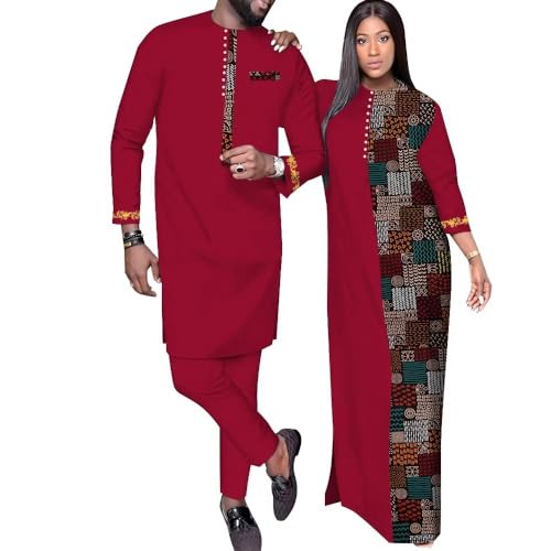 African Couples Clothes - Patchwork African Clothing for Men & Women - Dashiki Lover Outfits