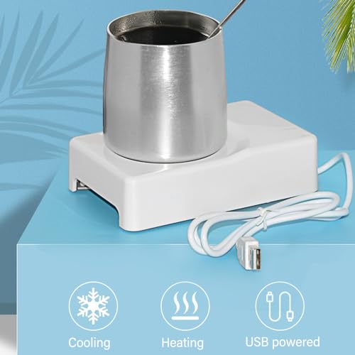 Refrigerador aquecedor de bebidas alimentado por USB de uso duplo 10 ° C a 45 ° C Refrigerador aquec