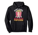 Just A Girl Who Loves Popcorn Pullover Hoodie