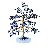 GEMSCITE ラピス ヒーリング クリスタル 生命の樹 天然宝石 メノウ スライスベース 銅線 ラップ 風水 レイキ スピリチュアル エネルギー デコレーション ホーム オフィス ルーム デスク 装飾 ギフト 女性 男性