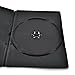 Maxtek 7mm Slim Black Single CD/DVD Case, 50 Pieces Pack.