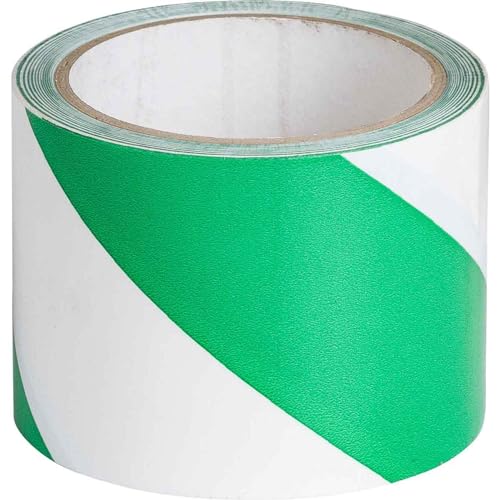 Ruban adhésif de signalisation vert et blanc pour organiser votre garage ou atelier