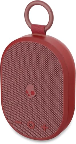 Image of Skullcandy Kilo XT Wireless Bluetooth Speaker - IPX7 Waterproof Mini Bluetooth Speaker with 24 Hour Battery, Downward Firing Passive Radiator, and True Wireless Pairing - Perfect for Outdoor (Red)