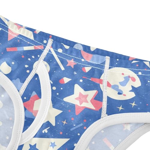 KLL 4th July American Independence Day Watercolor Baby Boys Soft Training Underwear Breathable Children Panties4