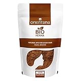 Orientana Bio Henna Haarfarbe | Haselnuss | 100% Vegan Natural Bio Pulver Für Kurzes Haar | Eine Dauerhafte Braune Pflanzenhaarfarbe Die Dem Haar Fülle Verleiht - 50g