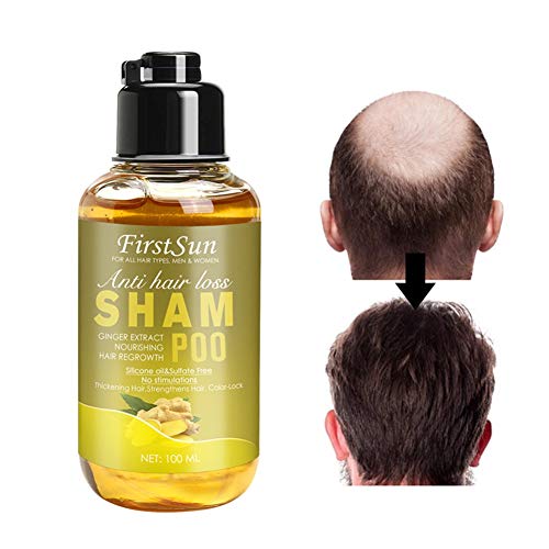 Luxsea Shampoo with Ginger Root Extract Dry Shampoo Improve Oily Scalp, Hair Growth Shampoo for Thinning Hair and Hair Loss, Hair Thickening Treatment Hair Shampoo for Women and Men