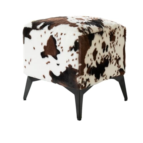 COZOYO Faux Cowhide Ottoman