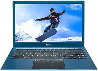 Azeyou Windows 11 Laptop 14 Inch, 4GB RAM 64GB eMMC, Ultrabook Intel Celeron N4020 Processor,Laptops with Wifi USB3.0 Bluetooth 4.0,Blue
