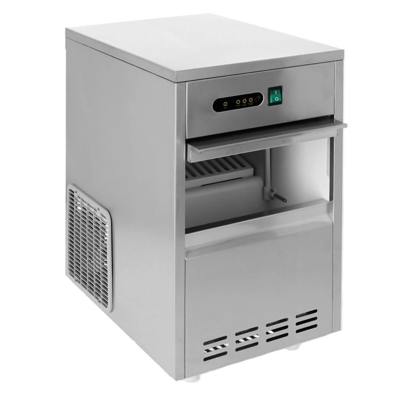 Máquina de hielo hueco profesional 50 kg/24h - Reserva 7 kg - Inox - R290 - Control digital