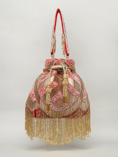 Nahhar Fashions Handmade Designer Potli Bag - Beautifully Crafted for Special Occasions - Image 3