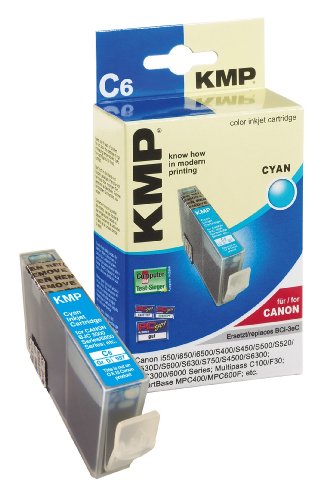 Preisvergleich Produktbild KMP Tintenkartusche für Canon BJC3000 / 6000Series, C6, cyan