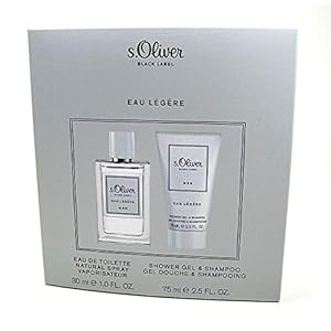 S.Oliver Black Label Eau Legere Set (Black Label Eau De Toilette,30ml+Black Label Duschgel und Shampoo,75ml), 105 ml