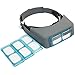 SKYZONAL Headband Magnifier Jewelry Visor Opitcal Glass Binocular Magnifier With Lens -1.5X 2X 2.5X 3.5x Magnification, 4" Focal Length