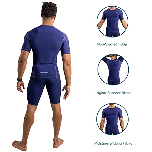 Image of CompressionZ Men's Short Sleeve Compression Shirt - Athletic Base Layer