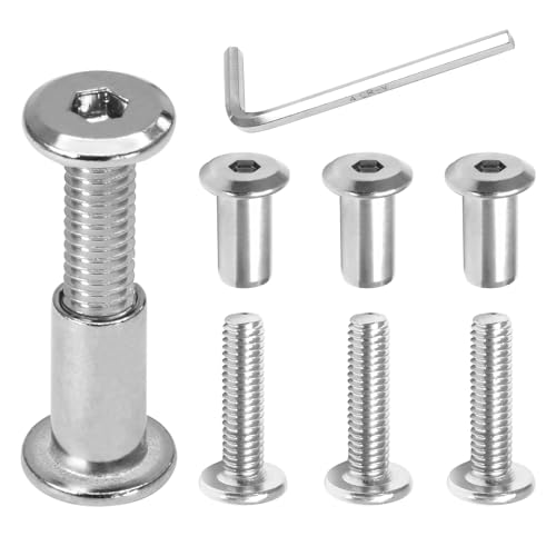 Biaungdo 15�Z�b�g M6x30mm �Z�p�h���C�u�\�P�b�g�L���b�v�{���g�A�V���o�[�Ƌ�W���C���g�R�l�N�^�{���g�L���b�v�i�b�gM6�o�C���f�B���O�|�X�g�M�l�W�o�����i�b�g�l�ߍ��킹�L�b�g �Ƌ�A�x���g�p�A���������`�t��