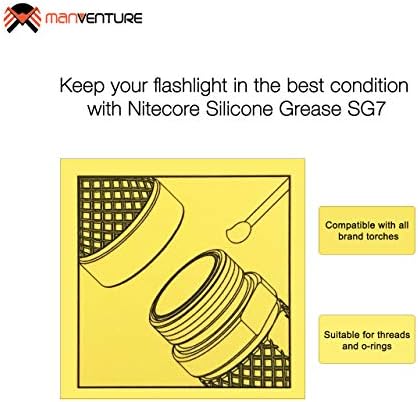 Nitecore SG7 Silicone Grease for All Flashlight Brands, O-Rings, Threads 10 Grams
