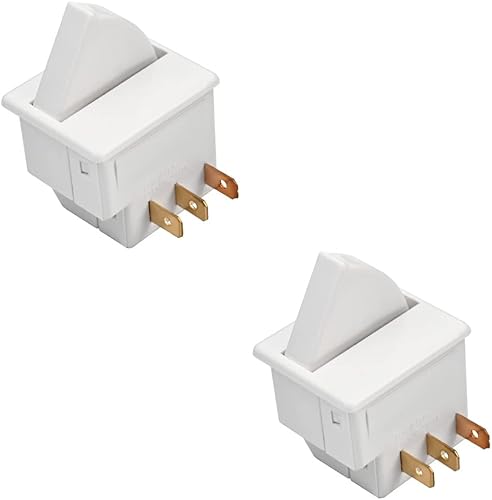 Heyiarbeit Interruptor de luz de puerta de refrigerador, 3 pines, reemplazo universal, LTK-17, interruptor de nevera momentáneo, NC AC 250 V, 0,5 A,