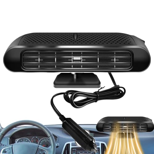 Calentador de coche 12V de parabrisas con calefactor eléctrico para invierno en sedán y furgoneta