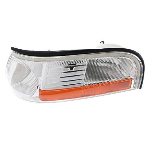 For Mercury Grand Marquis 2003-2005 Parking Side Marker Light Assembly Unit Chrome Driver Side Chrome Fo2520171 #TOP2