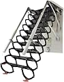 LYNMTPJ Alloy Attic Access Ladder Concertina Loft Ladder Pull Down Attic Ladder Invisible Folding Ladder with Telescoping Ladder Attic Stairs Telescoping Ladder (80x100cm/31.5x39in)
