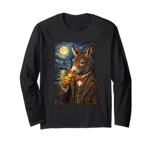 Funny Smoking Donkey Meme Cigarette Jackass Donkey In Suit ����T�V���c