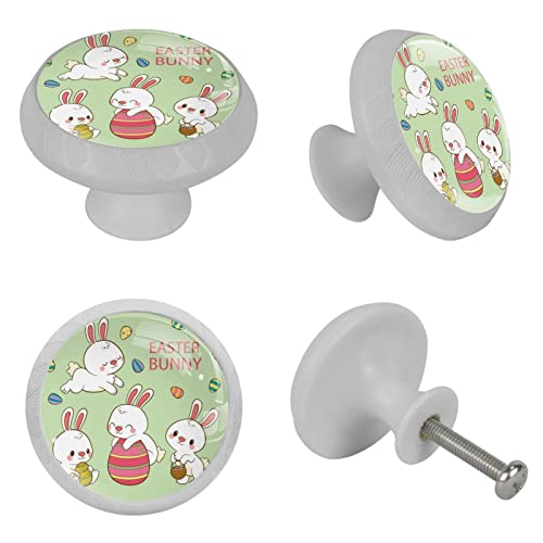Lot de 4 boutons de placard de cuisine en verre pour tiroir commode