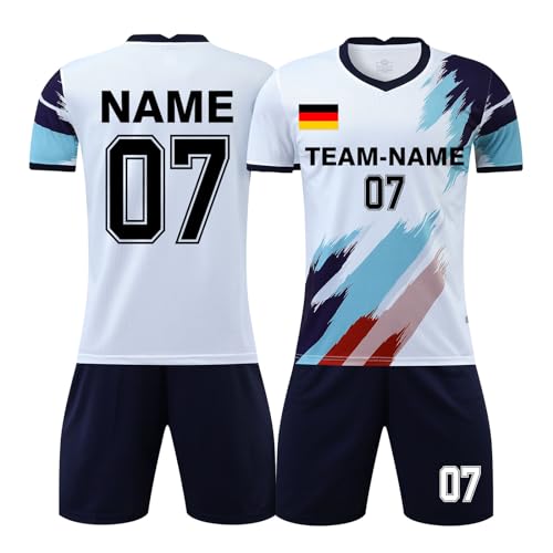 Deutschland Fußballtrikot Personalisiert Für Kinder - Mit Name & Nummer