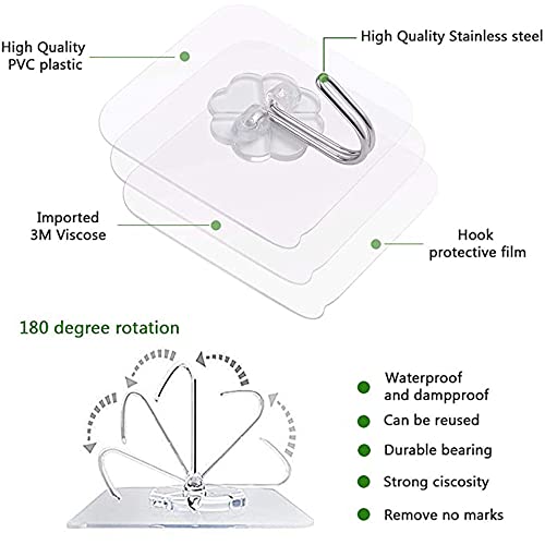 Consejos y reviews para comprar Ganchos adhesivos multiusos en colores variados los mejores 5. 23 Imagen adicional
