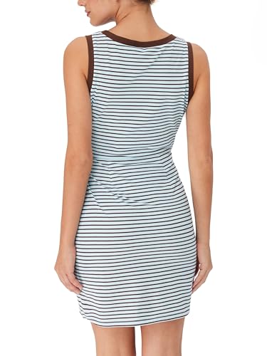 Image of CIDER Womens Striped Tie Waist Tank Dress Casual Sleeveless Knotted Mini Dress