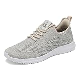 Picture of VAMJAM Men's Running Shoes Ultra Lightweight Breathable Walking Shoes Non Slip Athletic Fashion Sneakers Mesh Workout Casual Sports Shoes offwhite-A Size 7