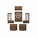 Rellon Industries Wooden Mandir for Home Pooja - Beautiful Temple Stand for Office With LED Spot Light (A1)