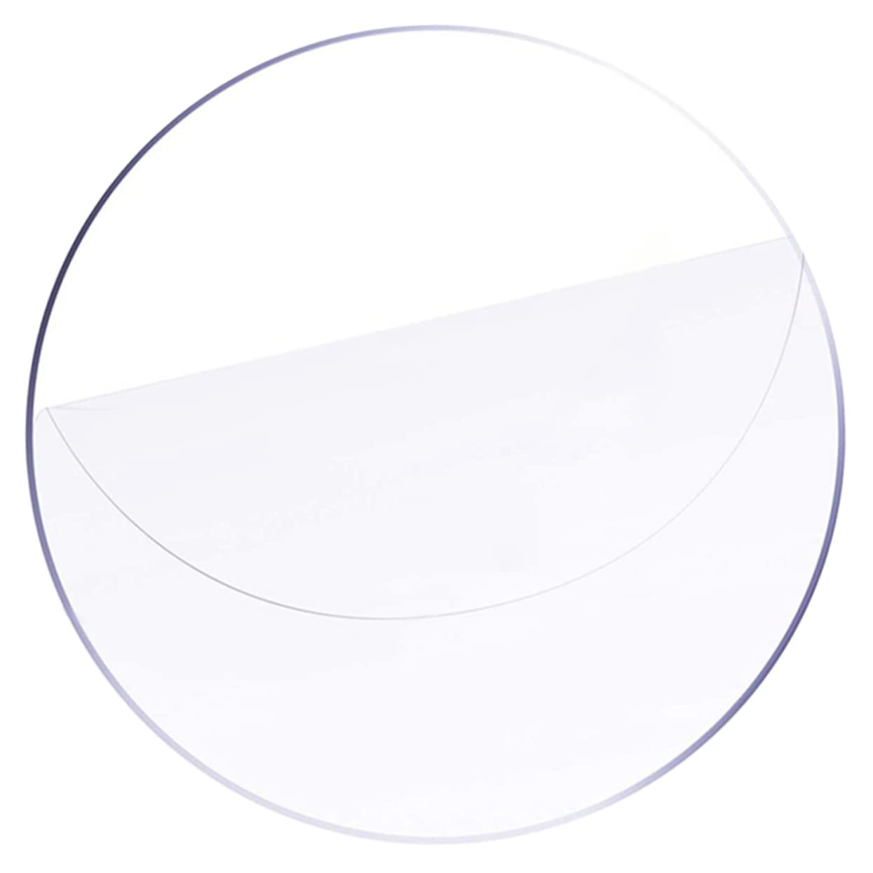 Housoutil Round Acrylic Sheet Circle Round Cutting Board Decor Round Mirrors Boards Reusable Project Clear Picture Frame Round Backdrop Cover Clear Plates Round Acrylic Board Transparent