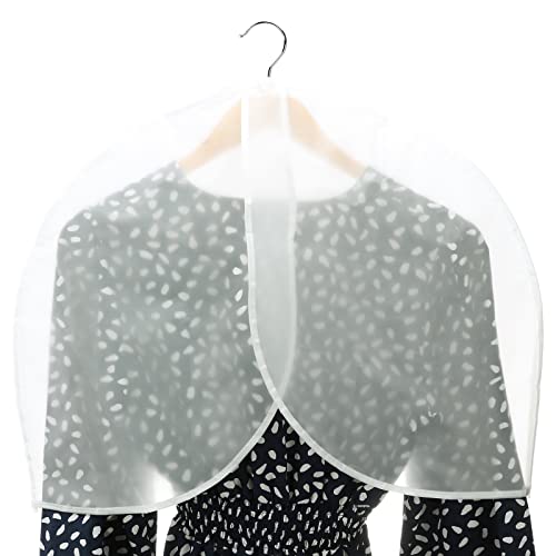RThNDM Fundas de hombro de viaje de almacenamiento para ropa, cubierta de hombro de PEVA a prueba de polillas, cubiertas de polvo transpirables para ropa, abrigos, trajes, vestidos, 10 unidades Cover