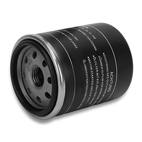 Funzione potente: il filtro dell'olio per moto è progettato per filtrare detriti, gomma e acqua, quindi trasportare olio pulito alle parti di lubrificazione e fornire un'elevata velocità di flusso dell'olio. Buona sostituzione, sostituzione diretta per quella vecchia o rotta.