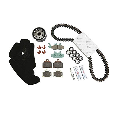 Kit entretien Piaggio MP3 500 ABS 2014 2017 avec galets courroie et guides variateur 1r000375