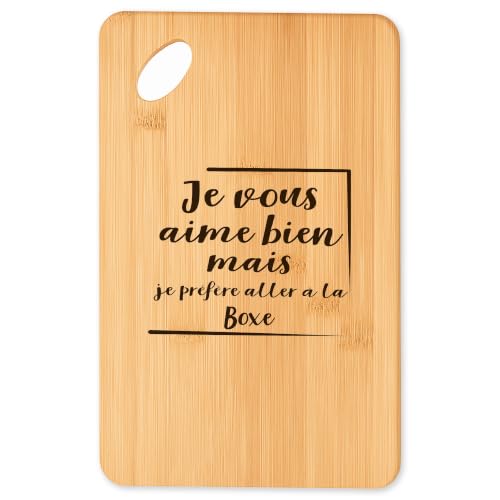 Planche à découper Boxe en bambou de qualité supérieure pour plateau de service - 2