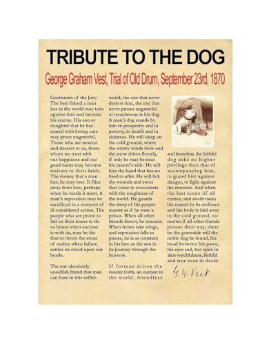 poster Dog Lover Quote Poster - The Heartfelt Speech Every Dog Owner Understands - Wall Art Featuring Tribute to Canine Companio