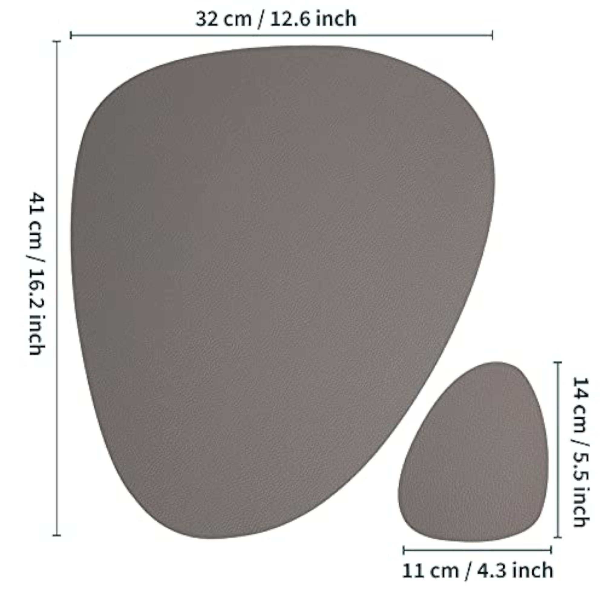 Faux Leather Placemats Set of 4 with Coasters