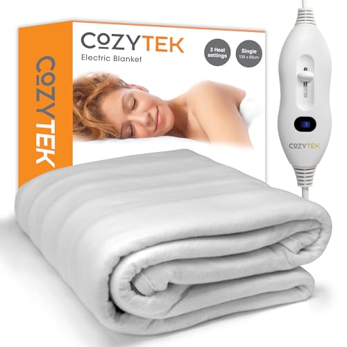 Cozytek Single Electric Blanket, 135 x 65cm