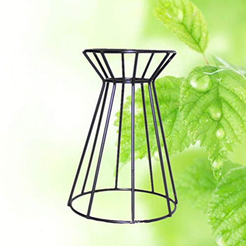 Yardwe 1 peça de suporte para plantas aéreas, base de metal para exibição de plantas de ar e mesa pa