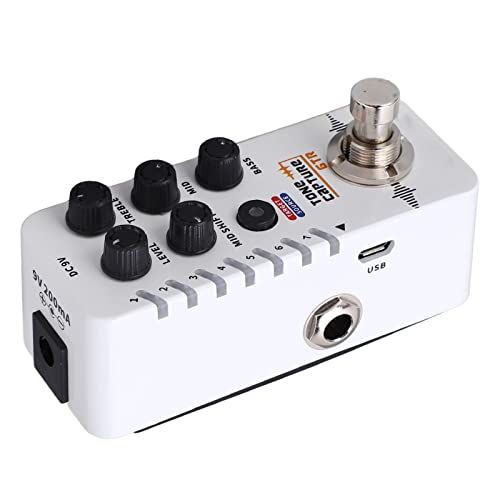 Pédale de guitare à capture de tonalité, compensation de réponse en fréquence dynamique DC 9 V Guitar Hearing Capture Effector 7 positions prédéfinies avec autocollant pour la performance - Les Beatles, Paul McCartney, John Lennon, RIngo Starr, George Harrison Pédale de guitare à capture de tonalité, compensation de réponse en fréquence dynamique DC 9 V Guitar Hearing Capture Effector 7 positions prédéfinies avec autocollant pour la performance – Image 3