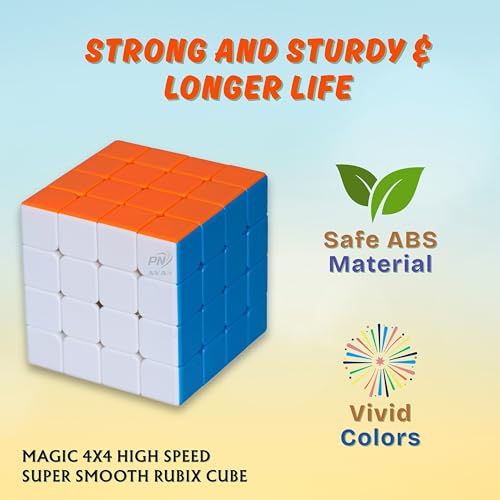 Image of MoYu Meilong Professional Speed Cube, Stickerless Magic Puzzle Cube with Instructions (Size 4x4x4)