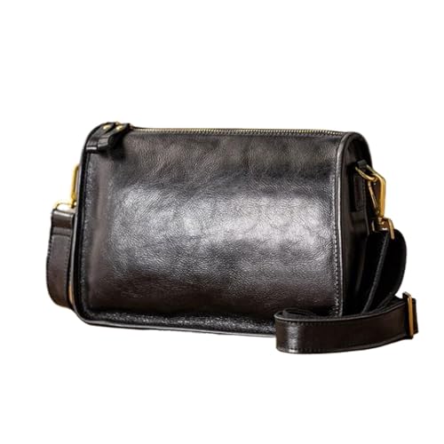 Mens Messenger Shoulder Bags Genuine Leather Casual Daypacks Briefcases Crossbody Bags Waist Packs 11Inch